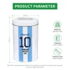 Yerba Mate Tea Container Nut Storage Coffee Tank Sugar Cans Kitchen Storage Organizer, Argentina Football Captain No.10 Style 2