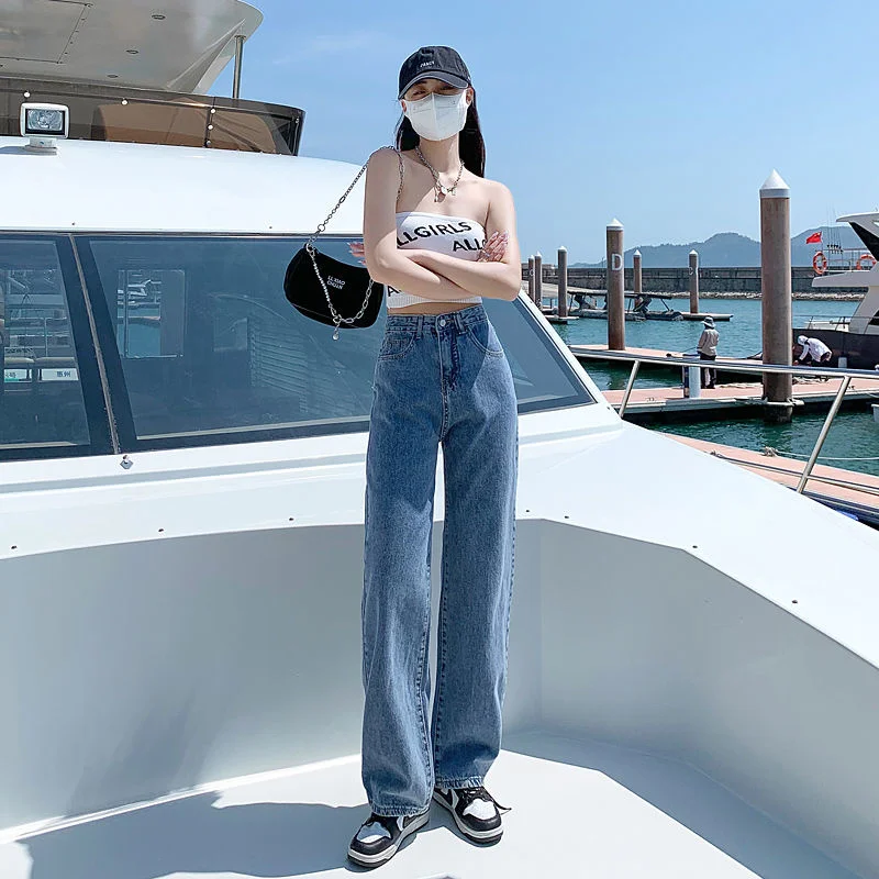 

ILARES Baggy Jeans Woman Streetwear Women's Pants Woman Summer 2022 Korean Fashion Y2k Female Clothing Pant High Waist Oversize