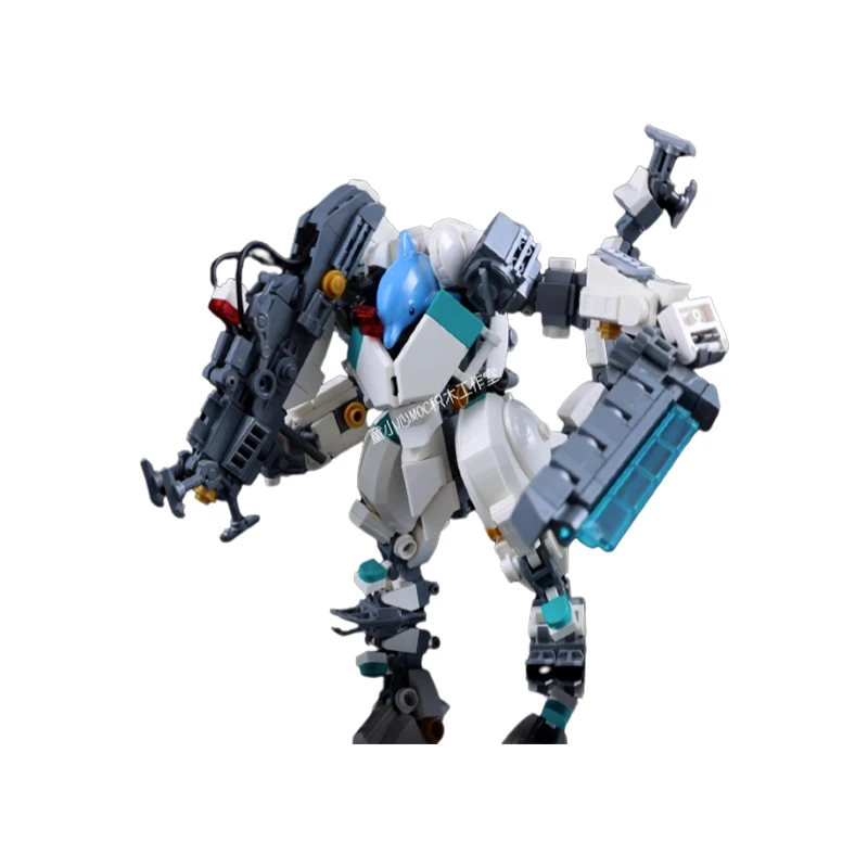 

MOC Action Figure Dolphin Mecha Warrior Model Building Blocks Children's Soldier Assemble Bricks Robots Kids Toy Puzzle Gifts