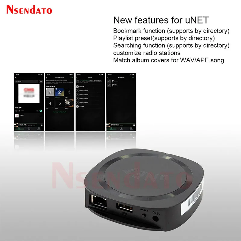 Audiocast uNET USB 음악 Nas 네트워크 오디오 공유 장치 어댑터 호환 UPNP iHome WiiM AudioPro Audiocast M5 M20 Amp50