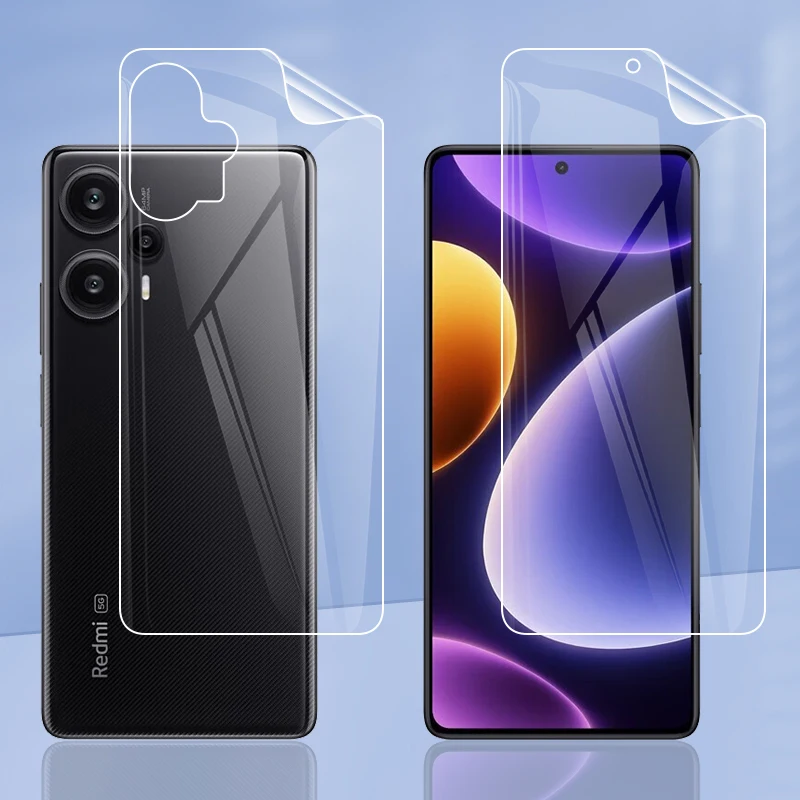 Per Xiaomi Poco F5 Pocof5 Pro Clear Tpu / Matte Anti-Impronte Hydrogel Full Cover Soft Screen Protector Film