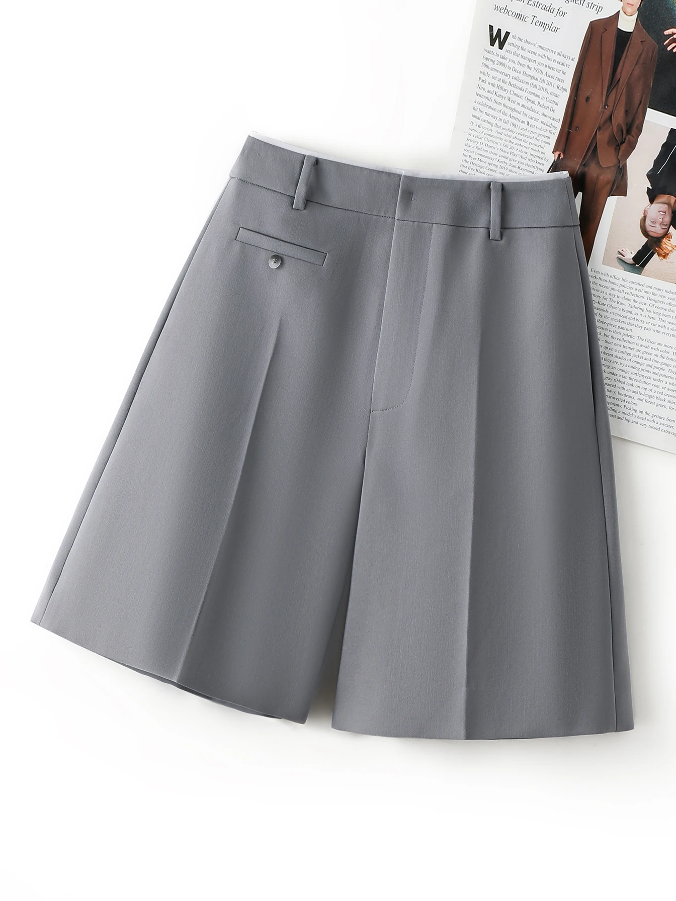2024 Summer New Women's Shorts Fashion High Sense Shorts Simple Casual Versatile Shorts