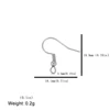 100pcs/lot Stainless Steel DIY Earrings Hooks Gold Silver Color Jewelry Handmaking Accessories 6