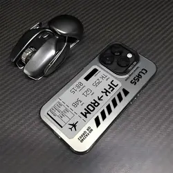 Deluxe Plane Ticket Design Matte Shockproof Phone Case for RENO10 PROPLUS 5G (CYB-210CY1308A1)