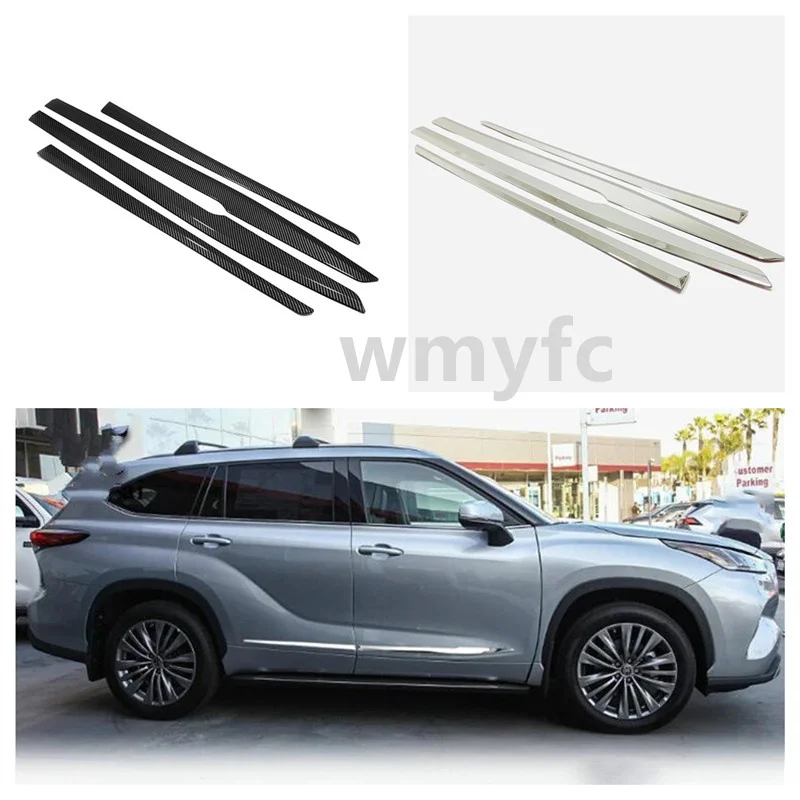 Car Accessories For Toyota Highlander 2020 2021 2022 Door Side Molding ...