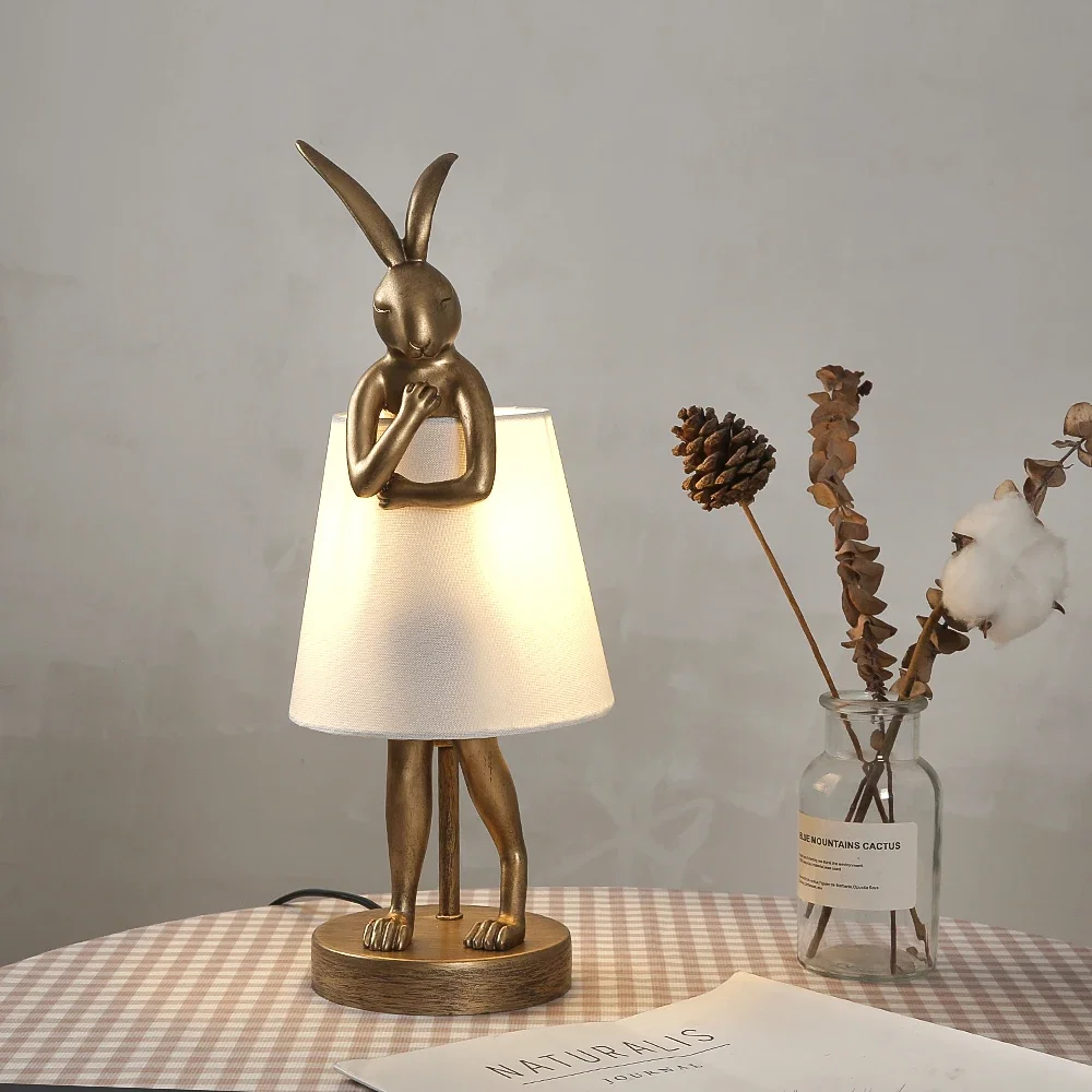 LAMPE DE BUREAU & VEILLEUSE LED TACTILE ASPECT LAPIN