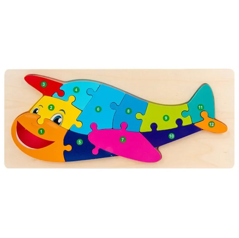 Enhanced Montessori Wooden 3D Dinosaur Puzzle - Educational Toy