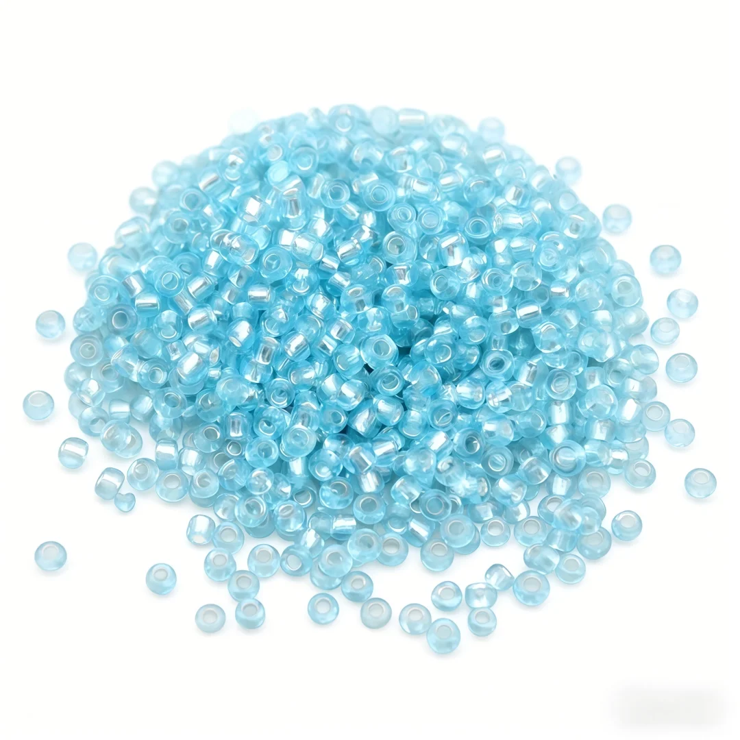 High-Quality Silver Core Glass Rice Beads for Handmade DIY Projects