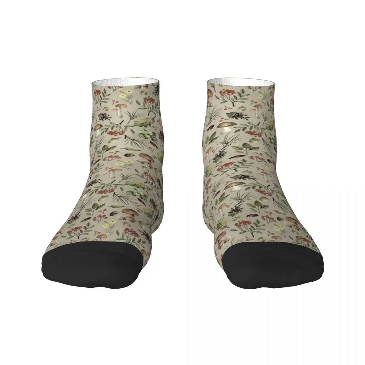 

Fashion Mens Sweet Autumn Pattern Dress Socks Unisex Comfortable Warm 3D Printing Mushroom Crew Socks