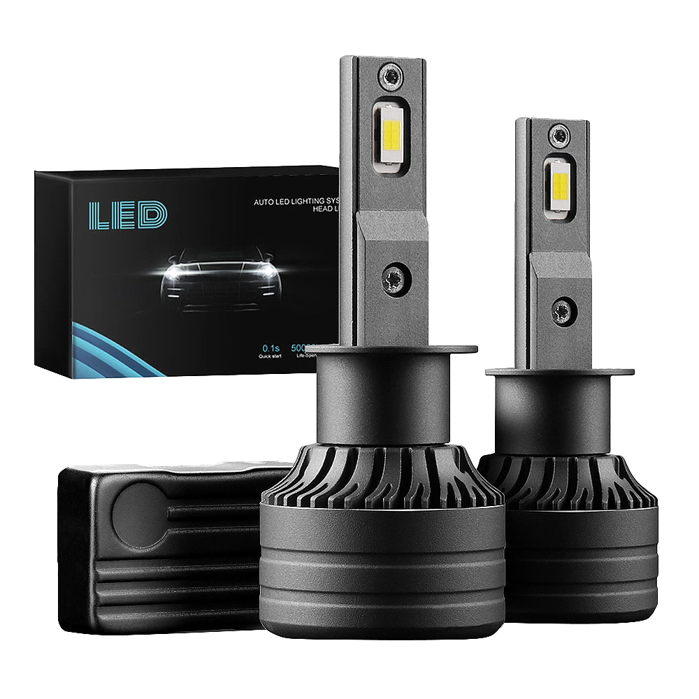 

H1 Led Headlight Bulbs 60W 10000 Lm Super Bright Led Headlights Kit 6000K Cool White Ip68 Waterproof 1