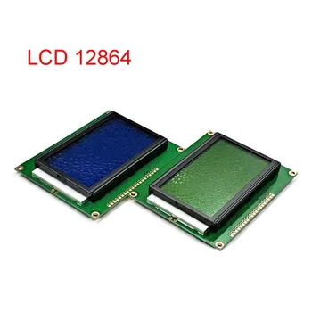 12864 Modulo Display LCD 5V Display LCD LED Scheda Giallo Verde Blu Schermo con Retroilluminazione ST7920 Porta Parallela 128*64 128X64