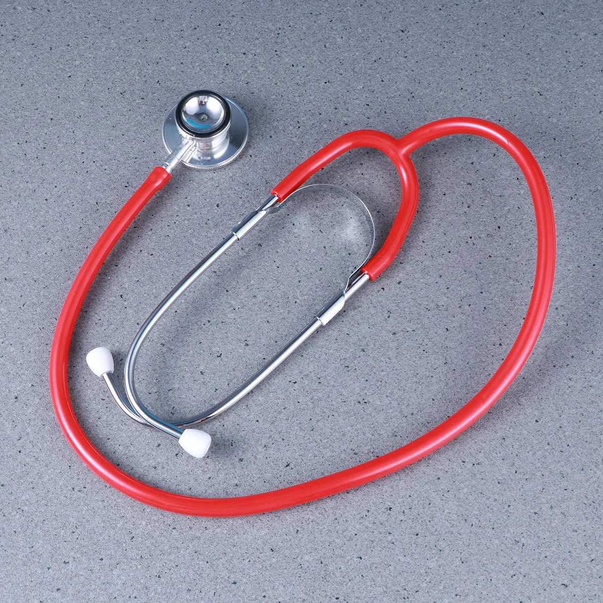 Portable Medical Stethoscope Dual Head Auscultation Device For Lung Examination Professional Grade Healthcare Equipment Red