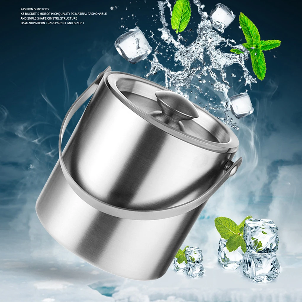 

Easy To Stainless Steel Ice Bucket For Home And Professional Stainless Steel Ice Bucket With Lid