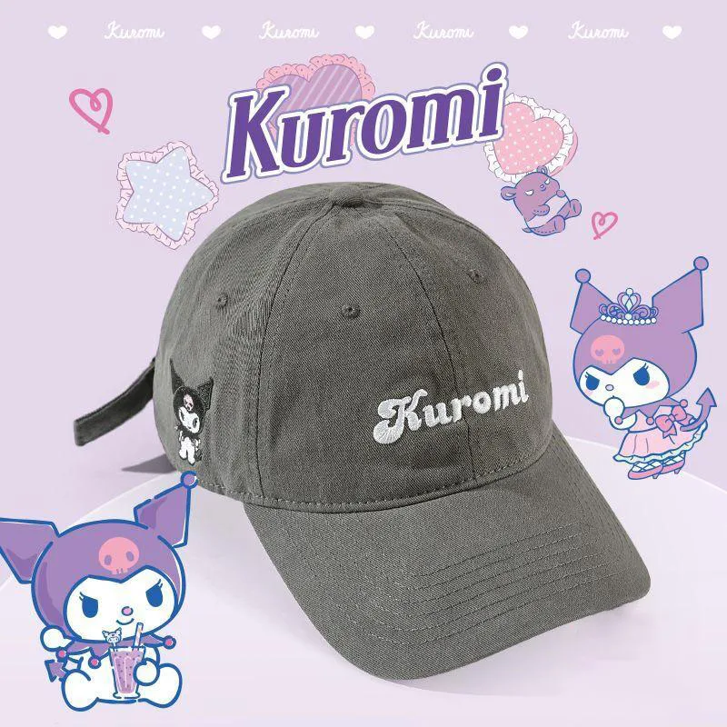 

Cinnamoroll Sanrio Children's Duck Tongue Hat New Baseball Cap Kawaii Kuromi Pochacco Mymelody Summer Sun Protection and Shading