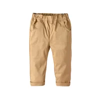2024 Brand Boys pants autumn kids clothing baby casual pants cotton jeans 1-8Y Toddler cargo pants 2