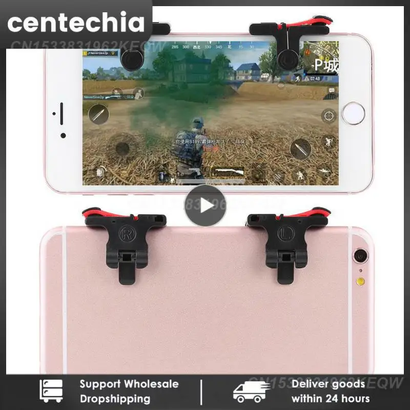 Leggero Portatile A Pair Shooter Controller Telefono Estensibile Gamepad Trigger Fire Button Aim Key L1R1 Shooter Controller
