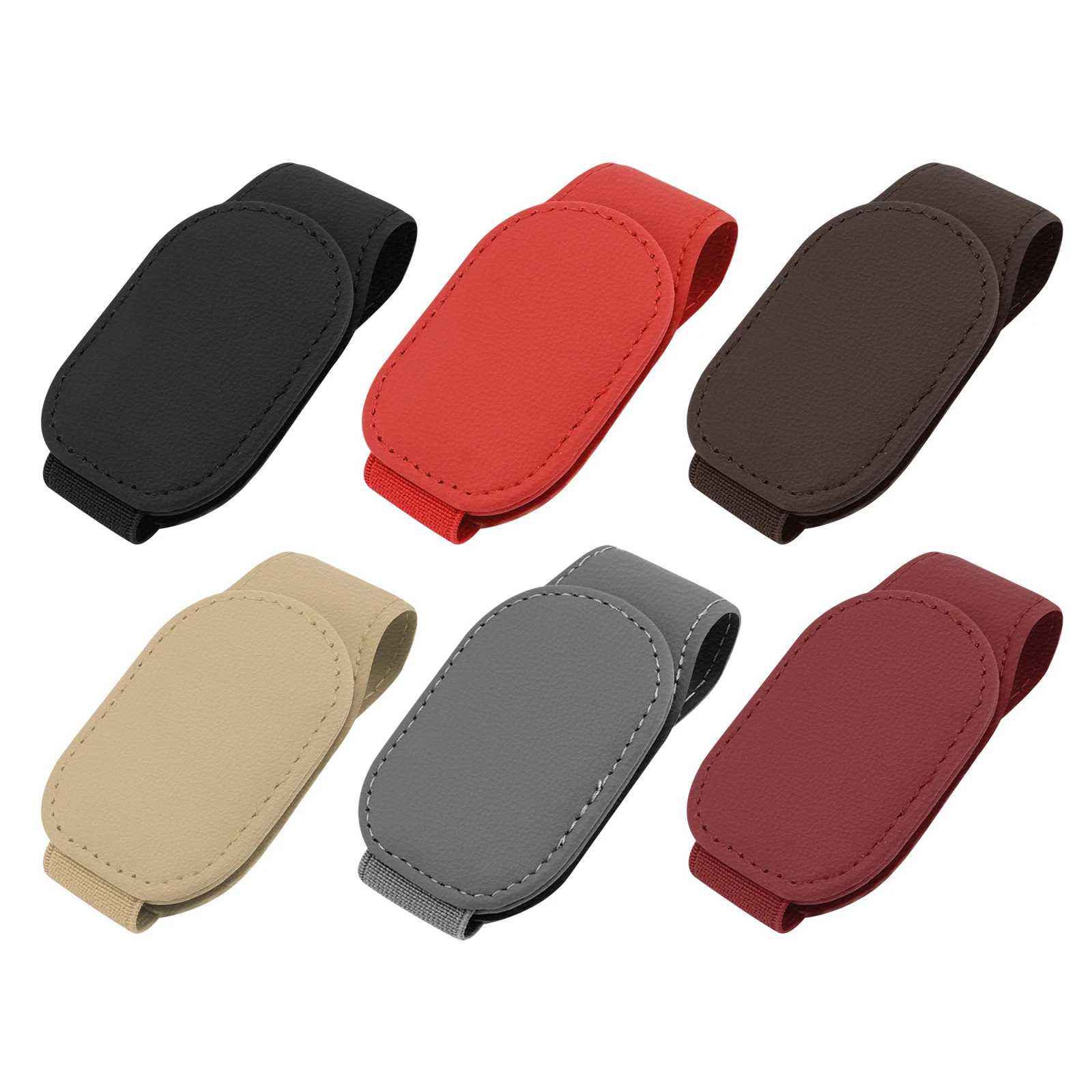 Sunglasses Holder Universal Car Auto Sun Visor Glasses Box Sunglasses Clip Card Ticket Holder Stand Fastener Pen Case Eyeglasses Car Accessories