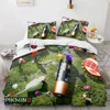 Cartoon Game Pikmin Bedding Set Boys Girls Twin Queen Size Duvet Cover Pillowcase Bed Kids Adult Fashion Home Textileextile 5