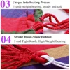 Double Hammock 2 Person Canvas Cotton Hammock with Tree Straps for Patio Garden Backyard Outdoor and Indoor (Red, Blue) 4