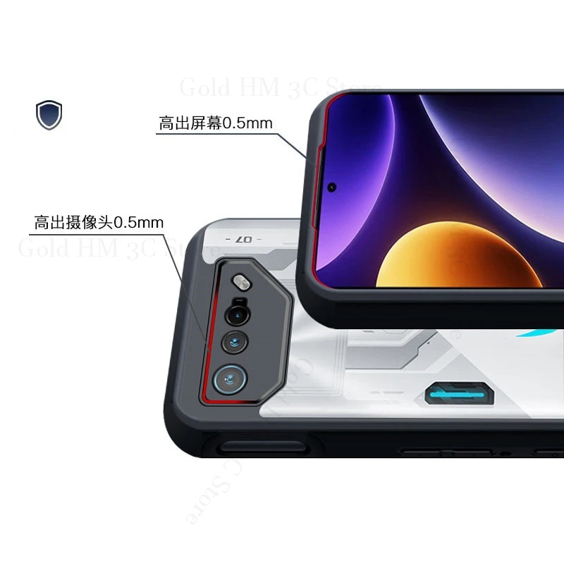 Cooling Heat Dissipation Magnetic Phone Case For Asus Rog Phone 8 Pro For Magsafe PC Silicon Matte Cover For ROG Phone 8 7 6 Pro