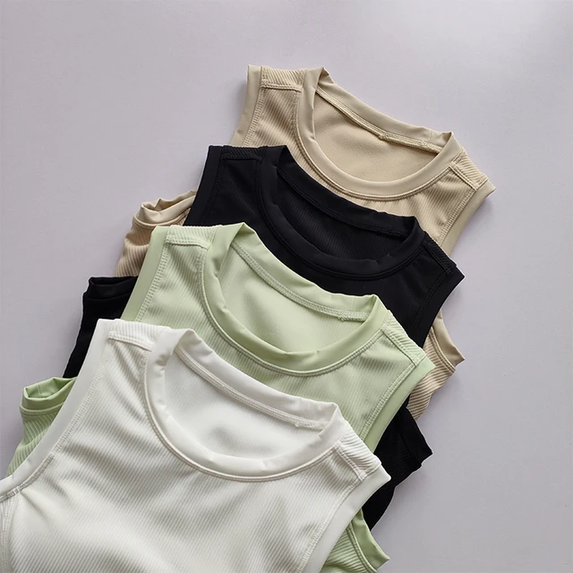 Yoga Suit Suspender Vest Chest Pad Breast Covering Sports Bra Women's Running Clothing Tight Fitting and Slimming Fitness Top 2