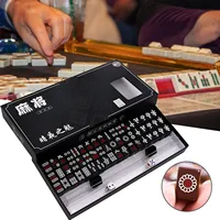 Portable Small Mahjong Set Mahjong Board Games For Adults Traditional Chinese Mahjong Tiles Outdoor Dormitory Travel Game 1