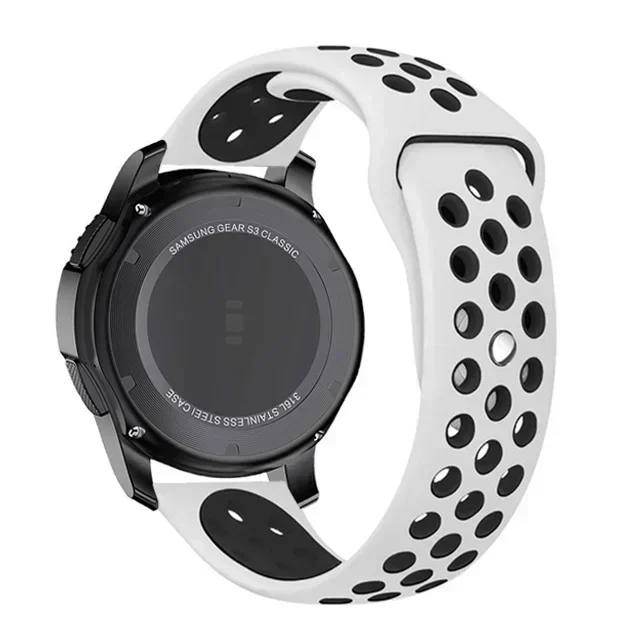 Breathable 22mm Silicone Sport Wristband