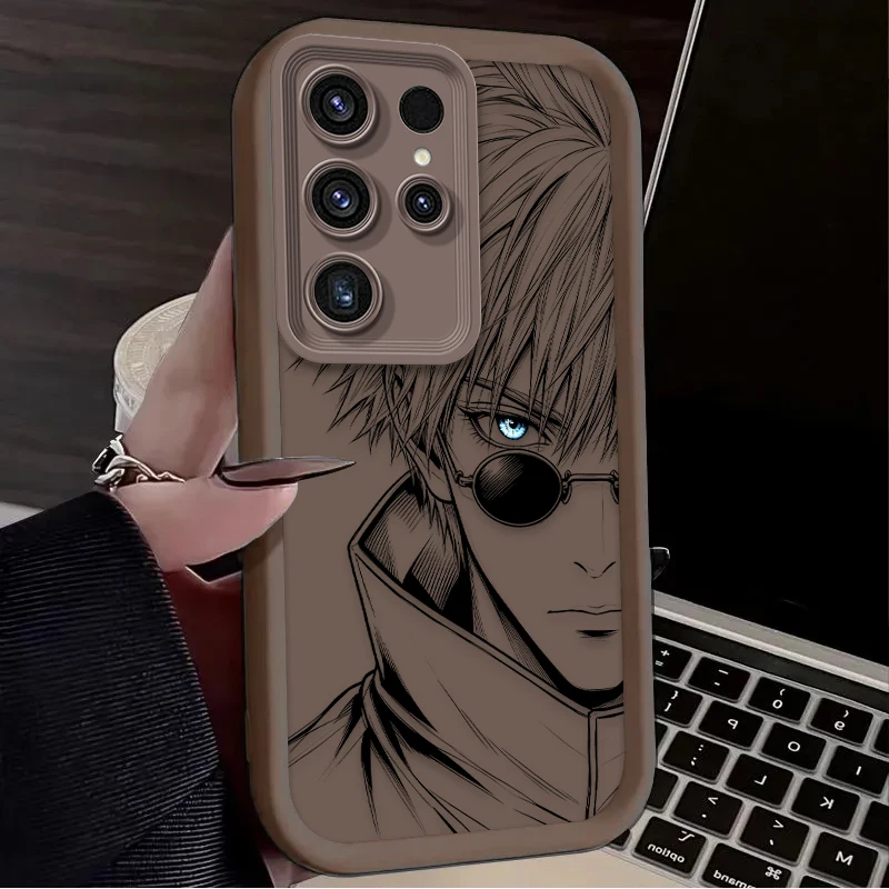 Jujutsu Kaisen Gojo Geto Minimalist Line Art Phone Case