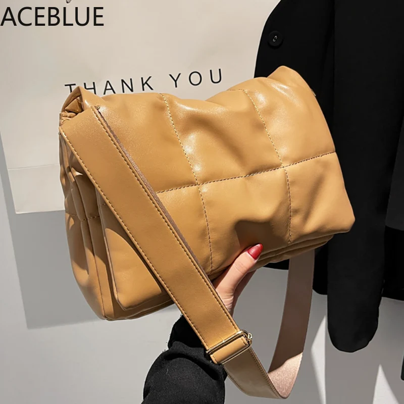 ACEBLUE винтажные вместительные сумки через плечо для женщин роскошная простая