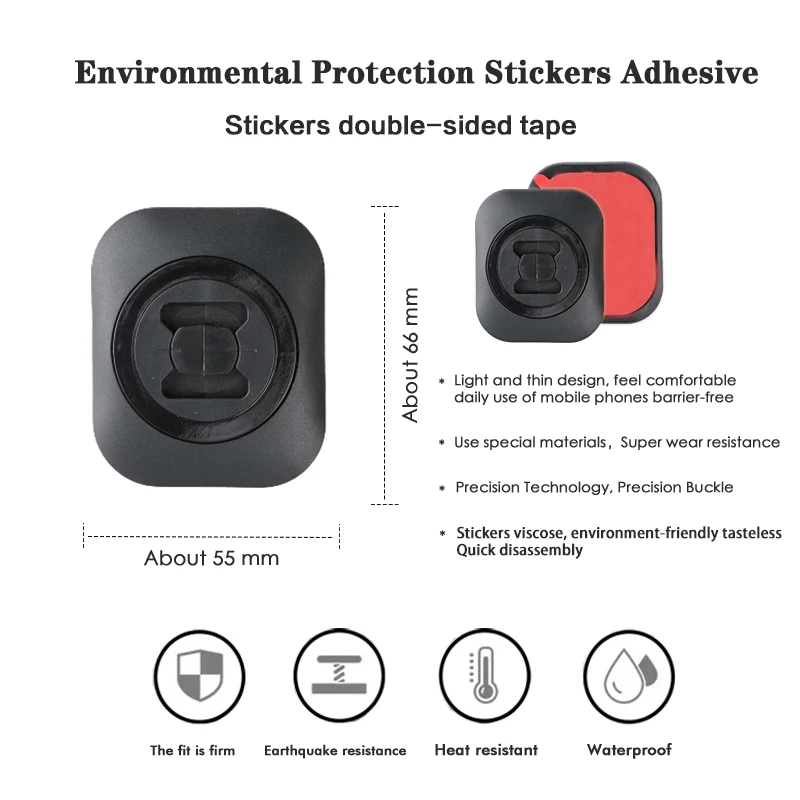 오토바이 클러치 라이딩 네비게이션 용 휴대 전화 스탠드 쿠션 모듈 및 어댑터가있는 고정 휴대 전화 지원