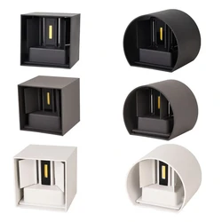 Simple LED 12W IP65 waterproof wall lamp indoor and outdoor adjustable wall light courtyard porch corridor bedroom wall sconce