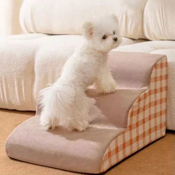 2-Step Pet Stairs – Anti-Slip Washable Foam Dog & Cat Ladder 1