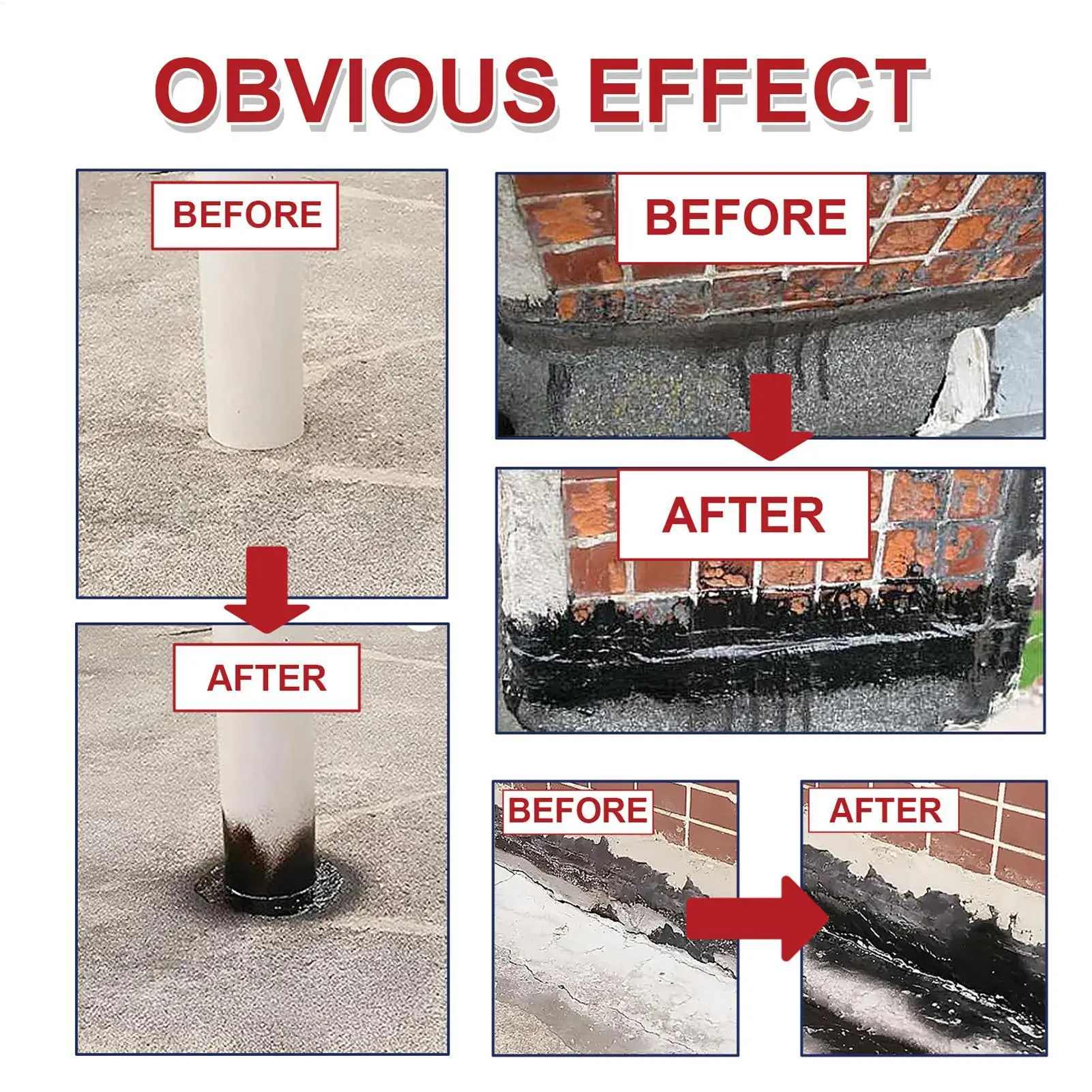 Waterproof Roof Leak Repair Sealers Waterproof Leak Repair Spray Sealant Coating Quick Dry Wall Gap Filler for Tile Concrete waterproof sealant sealant paste