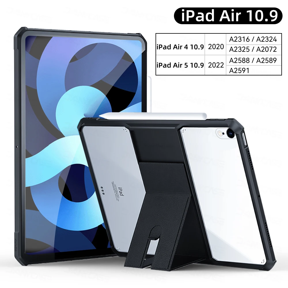 Ultra-Thin Transparent Tablet Case with Stand