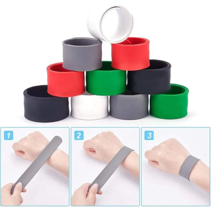10 Pcs 5 Colors Silicone Covered Metal Strips 8-1/2" in Length Silicone Flip Wraps Poster Holder Wrapping Paper Holder