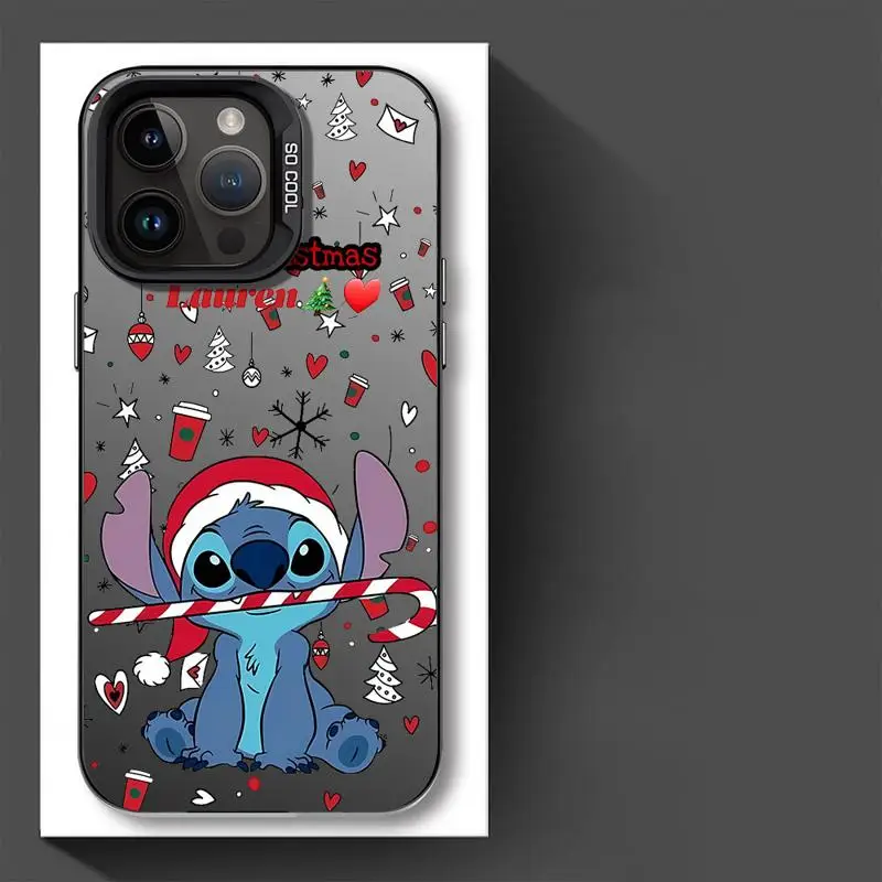 thumbnail image 1 of Funda de teléfono navideña Disney Stitch para Apple iPhone 15 Pro Max 13 14 Plus 12 11 Pro 8 7 plus XS MAX mate, 1 of 5