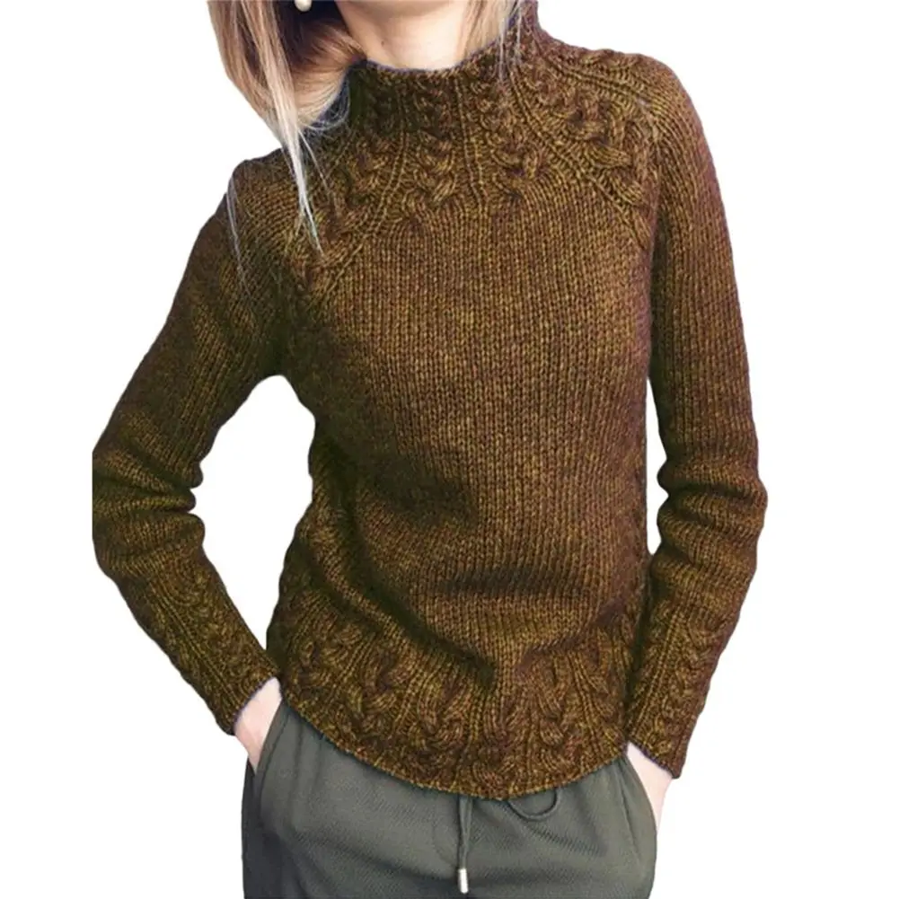 

Comfy Fashion Sweater Ladies Jumper Tops Brand New Commuter Long Sleeve Regular Slight Strech Solid Color Winter