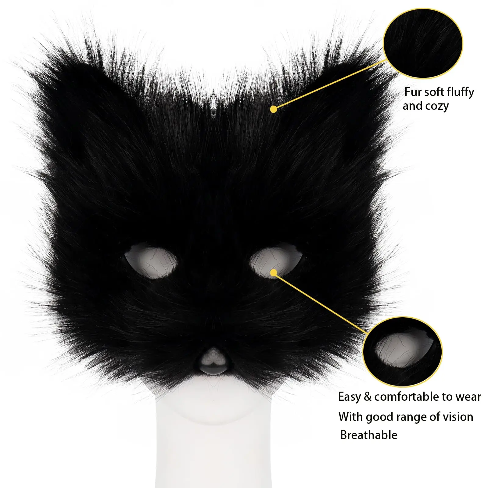 Anime Cosplay bianco gatto coda per trucco festa O festa a tema | SHEIN Anime Cosplay bianco gatto coda per trucco festa O festa a tema | SHEIN