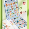 Busy Quiet Book Montessori Magnetic English Letters Card Pairing Exercise Puzzle Spelling Game Teaching Aids Education Toys Gift 2
