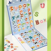 Busy Quiet Book Montessori Magnetic English Letters Card Pairing Exercise Puzzle Spelling Game Teaching Aids Education Toys Gift 2