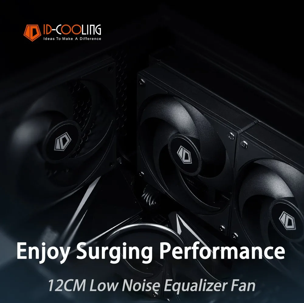 ID-COOLING AS-120 Computer Case Fan 120mm  4PIN PWM Fan Low Noise Cooling Fan Ap
