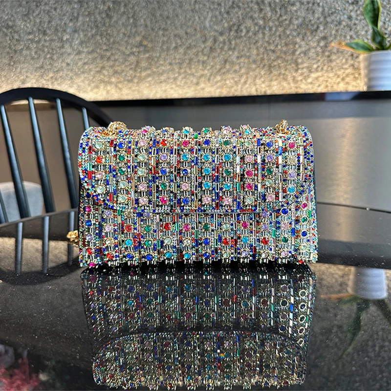 JIOMAY Quiet Luxury Purses for Women Glamorous Women Party Bag Rhinestone Crossbody Purse for Women Luxury Shoulder Bag