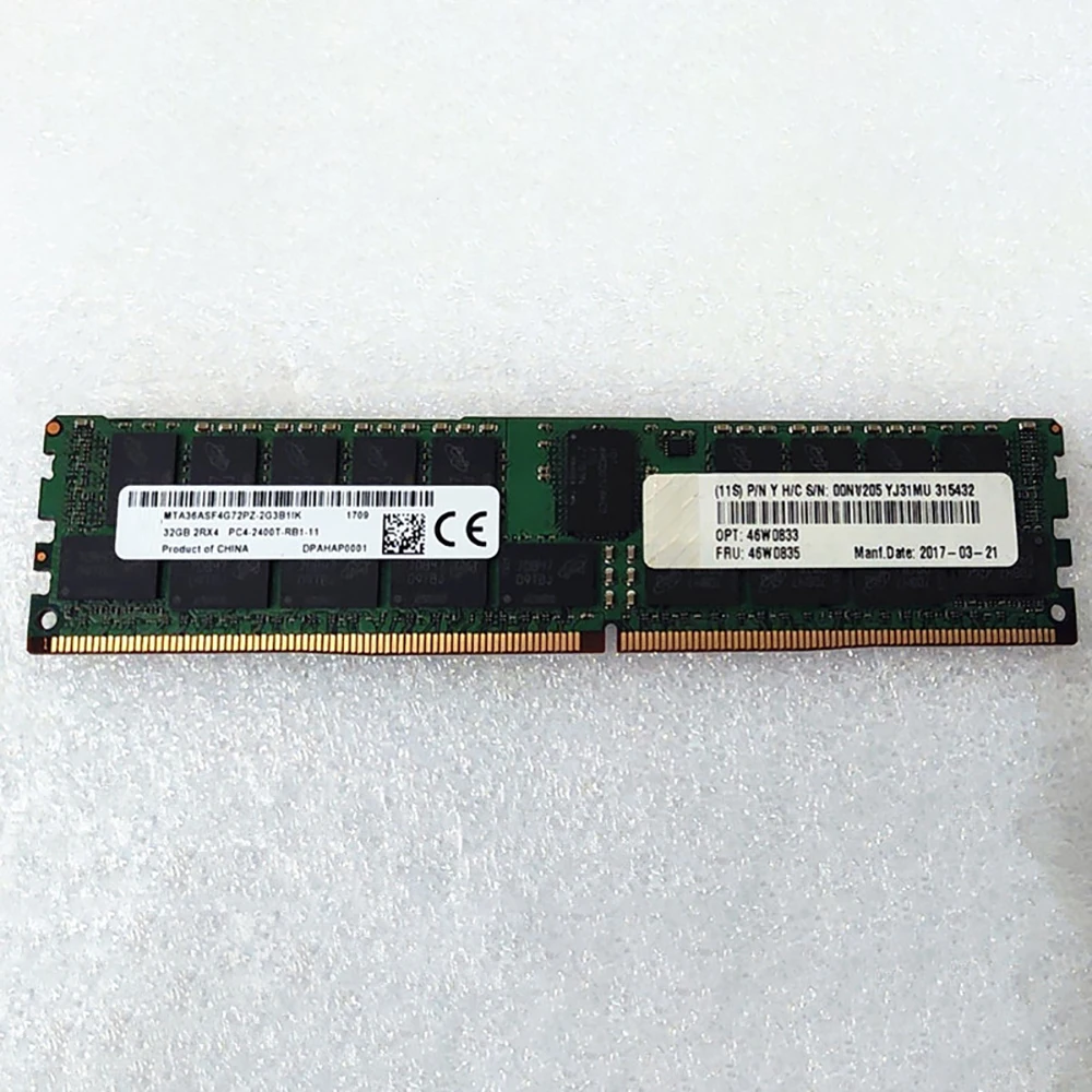 1PCS Server Memory For IBM RAM X3650 X3550 M5 X3950 X3850 X6 46W0835 46W0833 00NV205 PC4-2400T 32GB DDR4 2400 REG 7 1PCS Server Memory For IBM RAM X3650 X3550 M5 X3950 X3850 X6 46W0835 46W0833 00NV205 PC4-2400T 32GB DDR4 2400 REG - Image 5