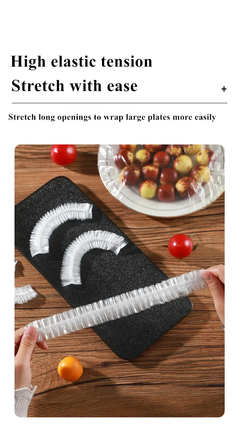 Description Picture 6 of itemReusable Food Wrap Storage Covers Bags For Bowl Elastic Plate Silicone Lid Cover Kitchen Fruit Plastic Fresh-Keeping Seal