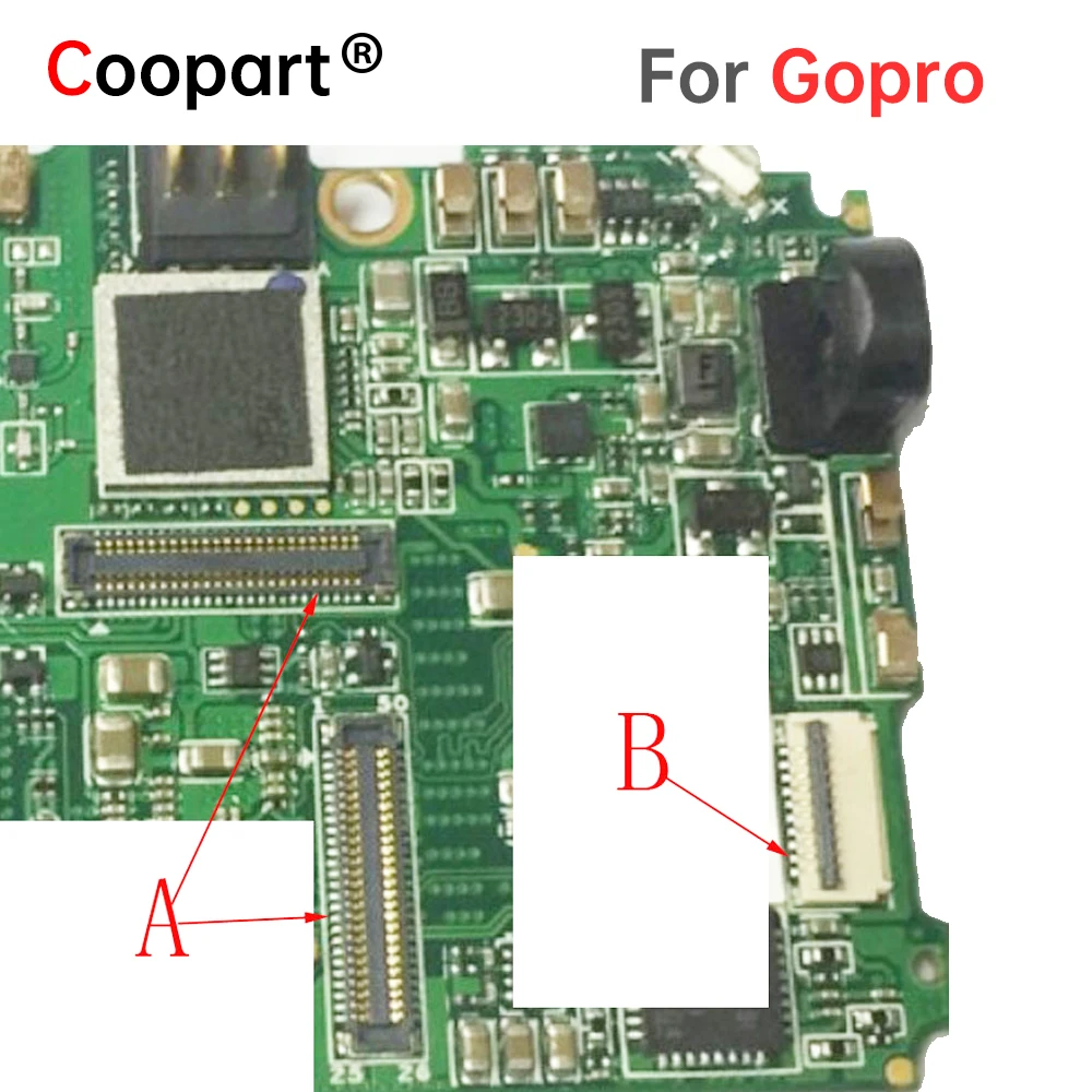 2Pcs Lcd Touch Display Screen Flex Fpc Connettore Spina Per Gopro Camera Hero3 Dog Black Hero4 Board 10 50Pin Parti Di Ricambio