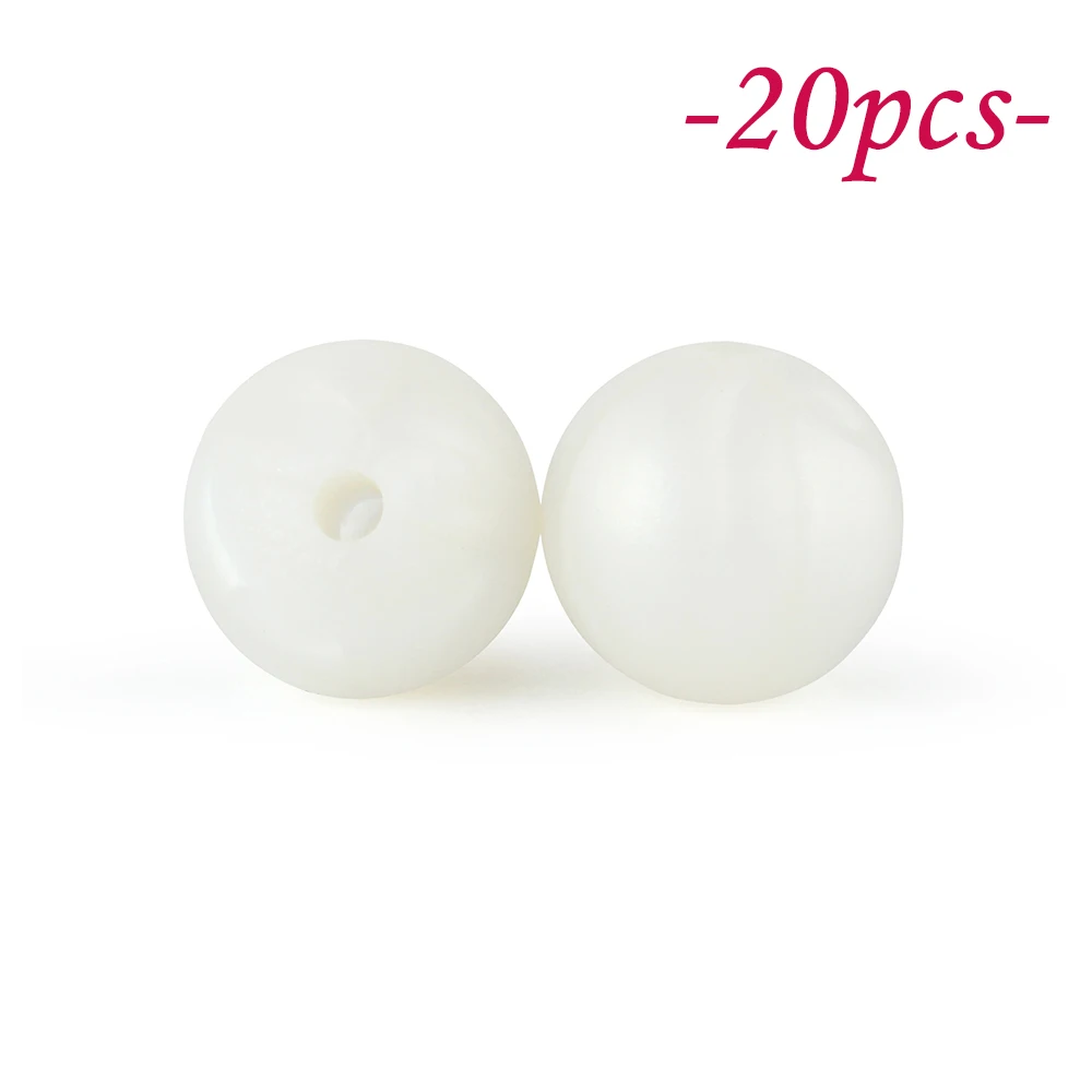 Vibrant Silicone Beads Set for DIY Jewelry & Crafting – 20-Piece Collection