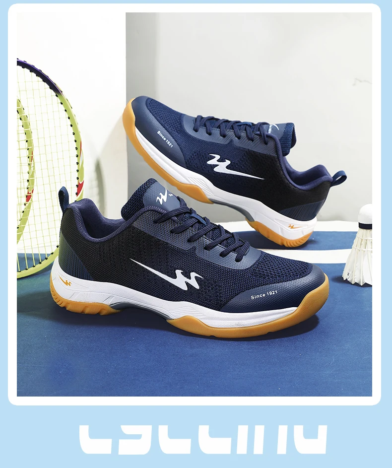 Unisex Professionelle Badminton Training Sport Schuhe Atmungsaktive Mesh Fitness Volleyball Tennis Turnschuhe Pumps Anti Slip – Detail 17