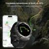 Military Smart Watch T-Rex 3 Bulit-in GPS Compass Altimeter Barometric 10 ATM IP69K Waterproof AMOLED Bluetooth Call Smartwatch 2