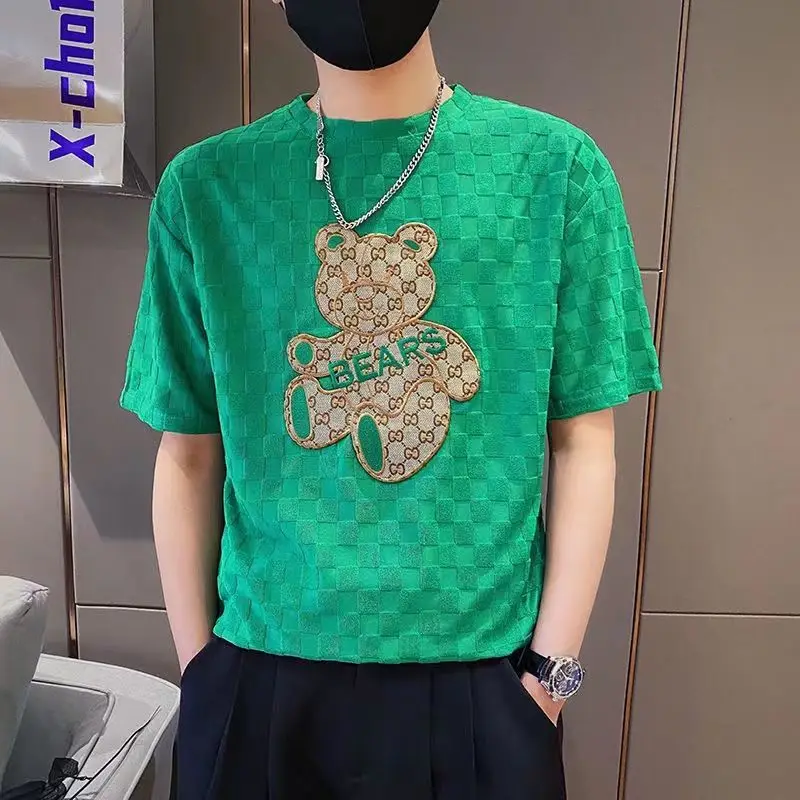 thumbnail image 1 of Camiseta de hombre Katoen con dibujos de anime de rock para hombre, camisetas con gráficos trashy Y2k, ropa informal de corte ajustado, ropa de calle con estampado XL, talla 5XL, S, 1 of 5