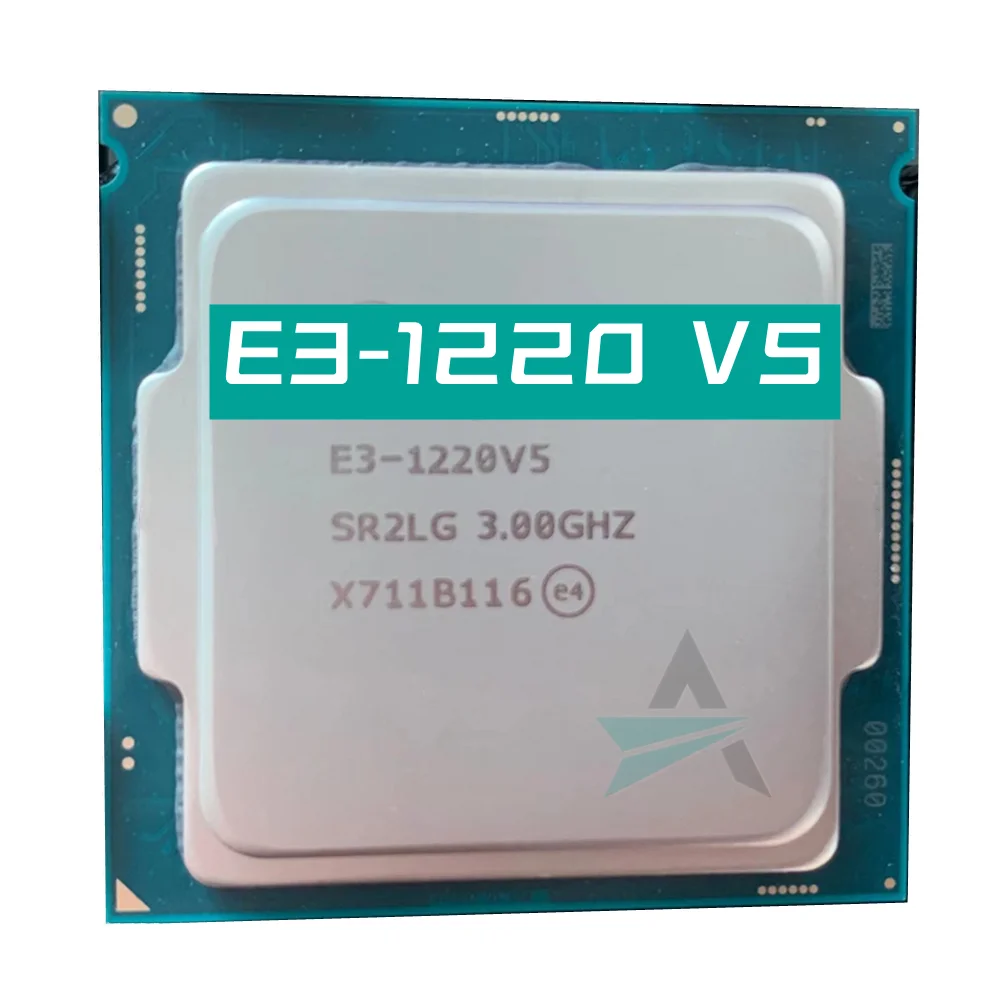 Xeon E3-1220V5 Cpu 3.00Ghz 8M 80W Lga1151 E3-1220 V5 Processore Quad-Core E3 1220 V5 E3 1220 V5 Spedizione Gratuita